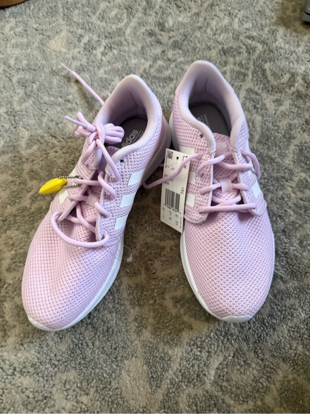 adidas Pastel Purple Mesh QT Racer Sneakers